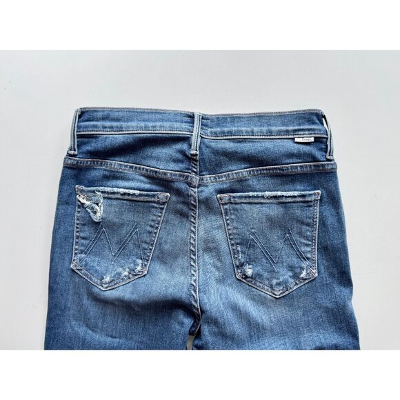 MOTHER The Insider Crop Step Chew Dancing On Coals Bootcut Jeans, Size 27 - Picture 10 of 15